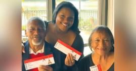 Brianna Cry surprising her grandparents