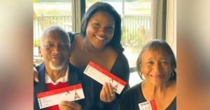 Brianna Cry surprising her grandparents