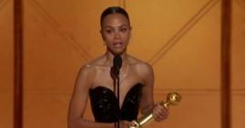 Zoe Saldaña wins Golden Globe