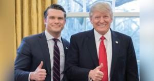 Donald Trump and Pete Hegseth