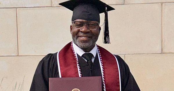 Allen Brooks, graduated college at the age of 60