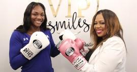 Dr. Catrise Austin and Claressa Shields