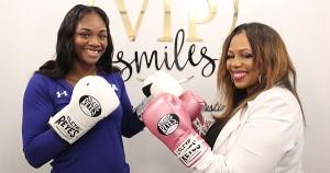 Dr. Catrise Austin and Claressa Shields