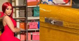 Cardi B's daughter's drawing on her Birkin