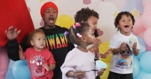 Nick Cannon with his kids