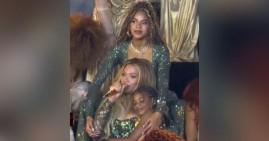 Beyoncé with her daughters Blue Ivy and Rumi during Cowboy Carter tour
