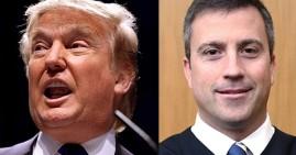 President Donald Trump and Judge Trevor McFadden