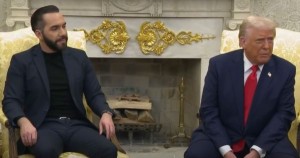 El Salvador President Nayib Bukele and Donald Trump