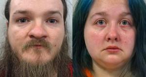Mason and Sonya Adkins, parents arrested after child found crying on roof