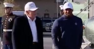 President Trump and Saquon Barkley