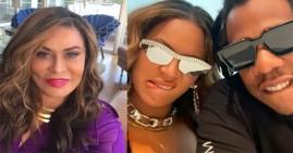 Tina Knowles with Jay-Z and Beyonce