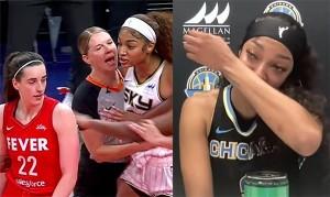 Angel Reese and Caitlin Clark