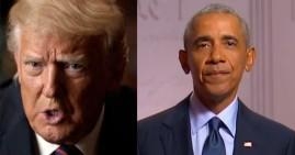 President Donald Trump and Barack Obama