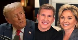President Trump and Julie Chrisley