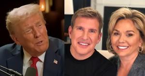 President Trump and Julie Chrisley