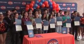 23 students from Whitney Young Magnet High School who achieved perfect ACT score