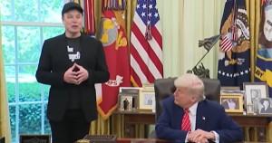 Elon Musk and President Trump in the White House