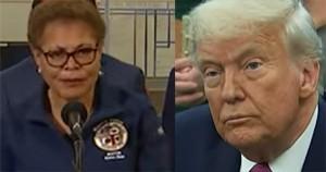 Mayor Karen Bass and President Trump