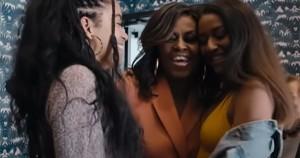 Michelle, Malia, and Sasha Obama