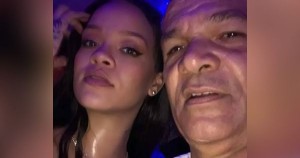 Rihanna and her father Ronald Fenty
