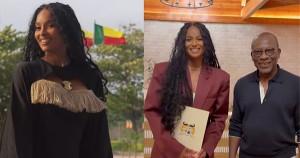 Ciara receives her Benin citizenship