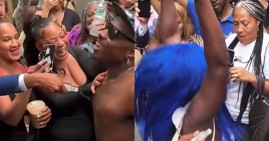 Diddy fans celebrating with baby oil