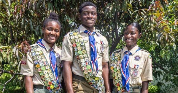 17-Year-Old Black Triplets from New York Make History as Eagle Scouts