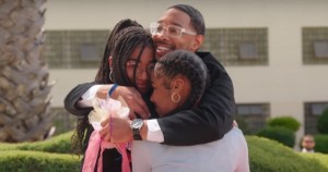Father from San Quentin Rehabilitation Center with his daughters