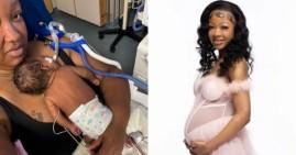 Tanyiah Bell, her baby Miracle with grandmother Tylicia Bell