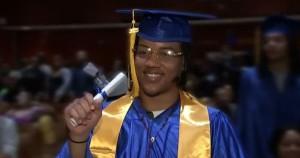 Tylik Thomas, one of the graduates in Rikers Island