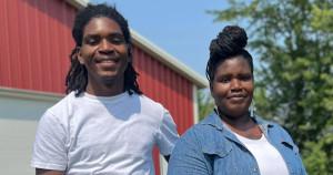 Ena Jones and her son