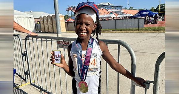 8-Year-Old Track Star Wins Double Gold in USATF Youth Junior Olympics 8-Year-Old Track Star Wins Double Gold in USATF Youth Junior Olympics