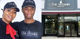 Lakeb Ebb and her son, the owners of Vitamin Suite