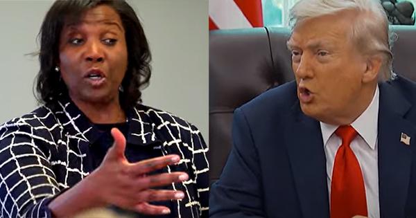 Lisa Cook and President Trump