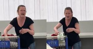 White woman in a viral TikTok video ranting in a New York store