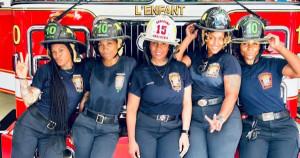 Five Black women firefighters in Washington, DC