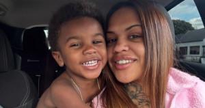 Kieara Bickett and son Javarius