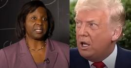 Lisa Cook and President Trump