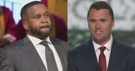 Rev. Dr. Howard-John Wesley and Charlie Kirk