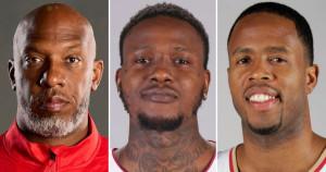 Chauncey Billups, Terry Rozier, and Damon Jones