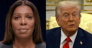 Letitia James, Trump