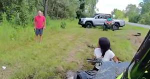 White man pulls out gun on Black family