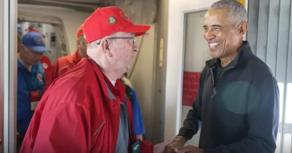 President Barack Obama surprise on Veterans Day