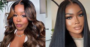 Nadula hair wigs worn by models