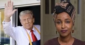 Trump mocking Ilhan Omar