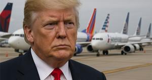 Trump with airplanes