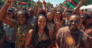 Young Black people traveling in Africa