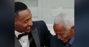 Jeff Mugongo and grandfather, Gatera