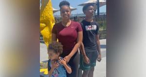 Emmanuel DeLeon, Kairu Winkelpleck, and Njeri DeLeon