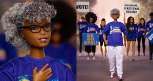 Opal Lee, grandmother of Juneteenth, Barbie doll